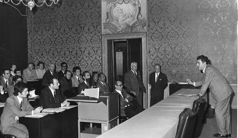 Prof. Napolitano al CISM anni '70